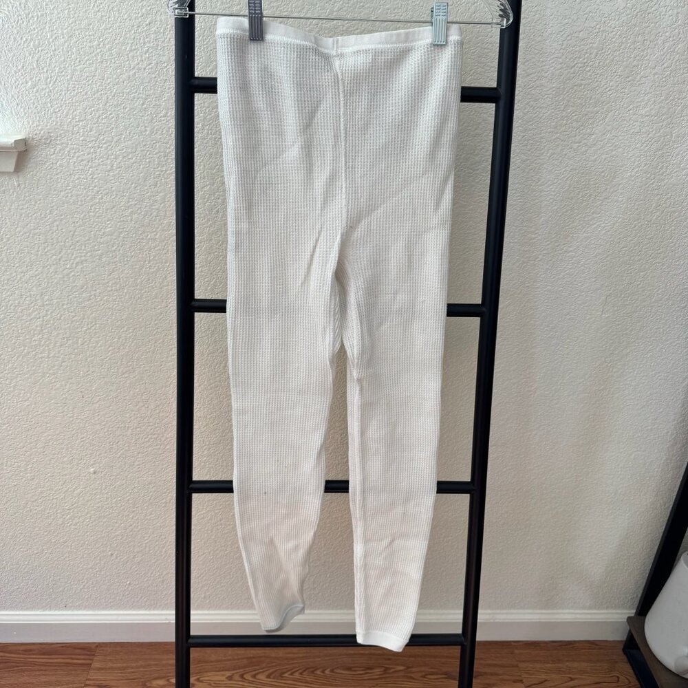 Vintage Hanes Waffle Knit‎ Thermal Leggings Size Medium